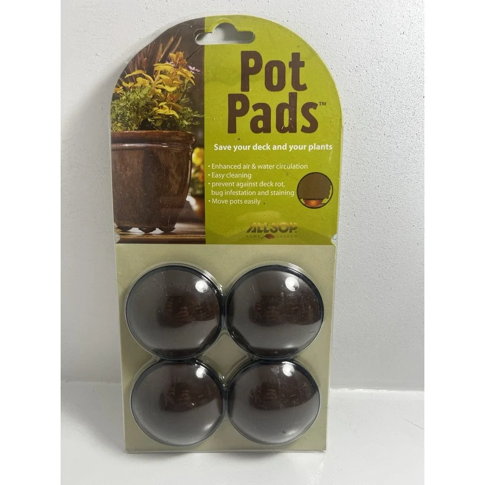 Better-Gro Brown Plant Pot Pads for Deck/Patio & Plant Protection - New
